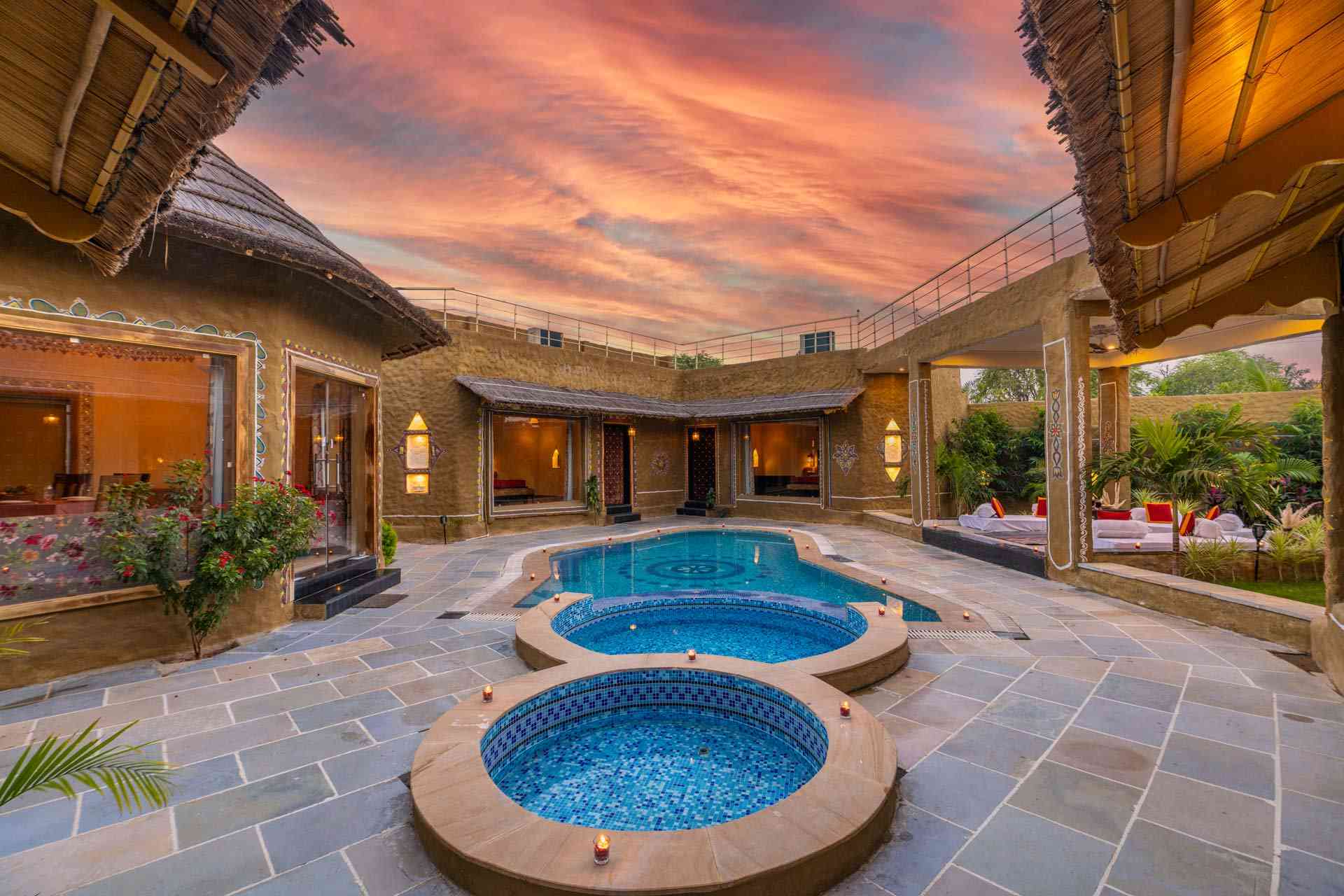 Book Your Luxurious Stay Majestic Mud House In Pushkar from