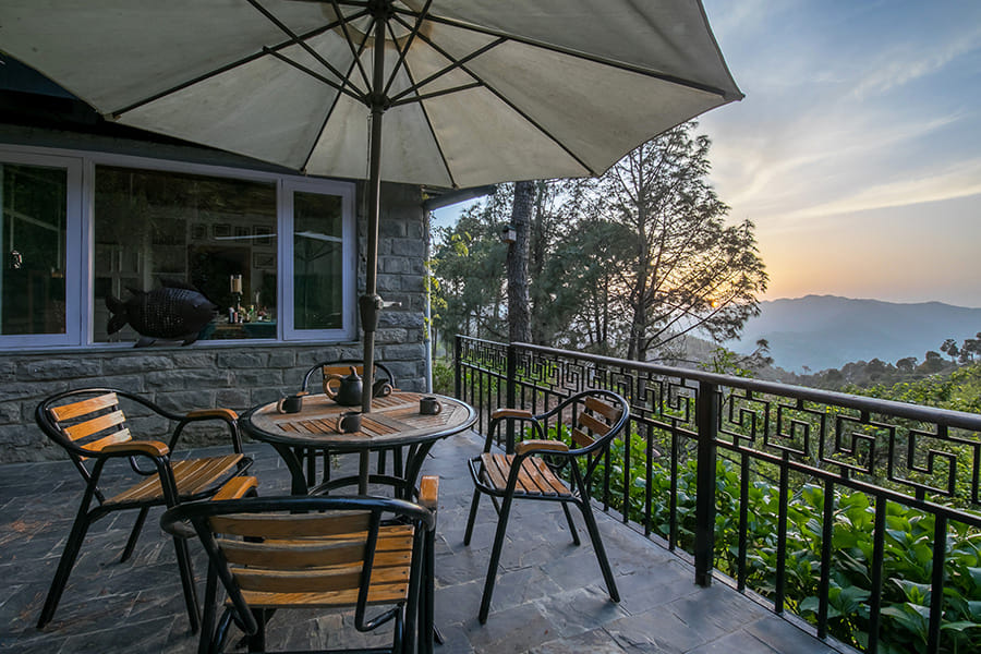 View of Chail, Himachal Pradesh from Ekam Villa