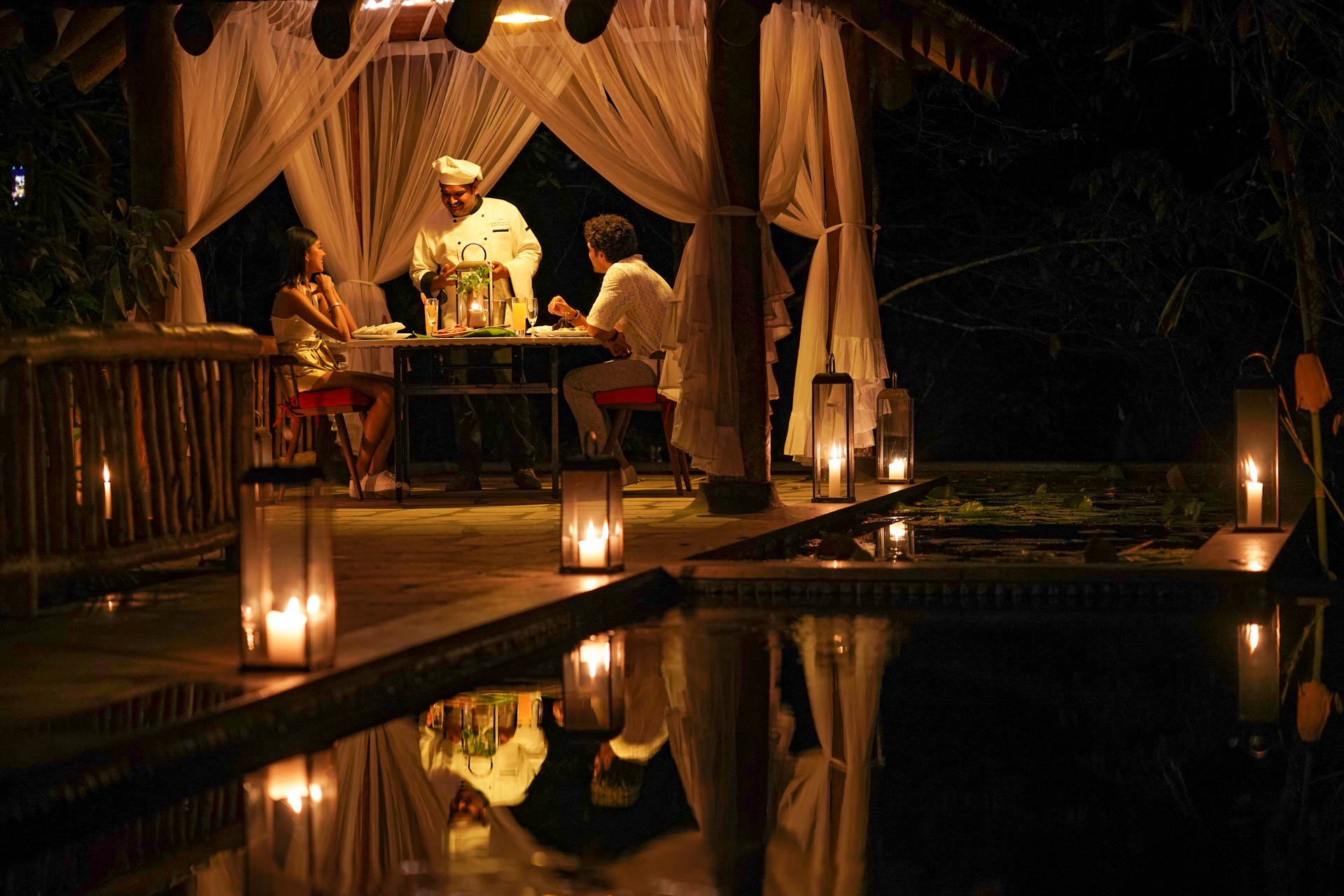 The Forest Echoes Villa in Wayanad Dining Area